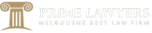 logo prime lawyers white